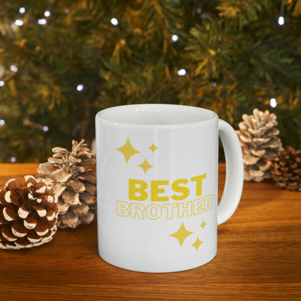 Best Brother – White Ceramic Mug Cup 11 oz for Brother