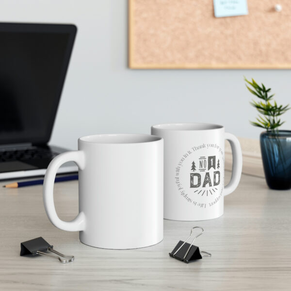 Number One Dad - White Ceramic Mug Cup 11 oz for Father - Fathers day gift