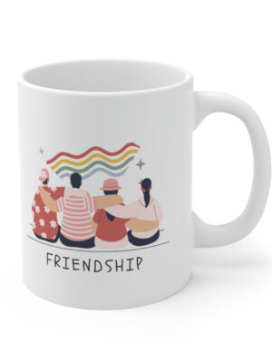 Best Friend – White Ceramic Mug Cup 11 oz for Friend