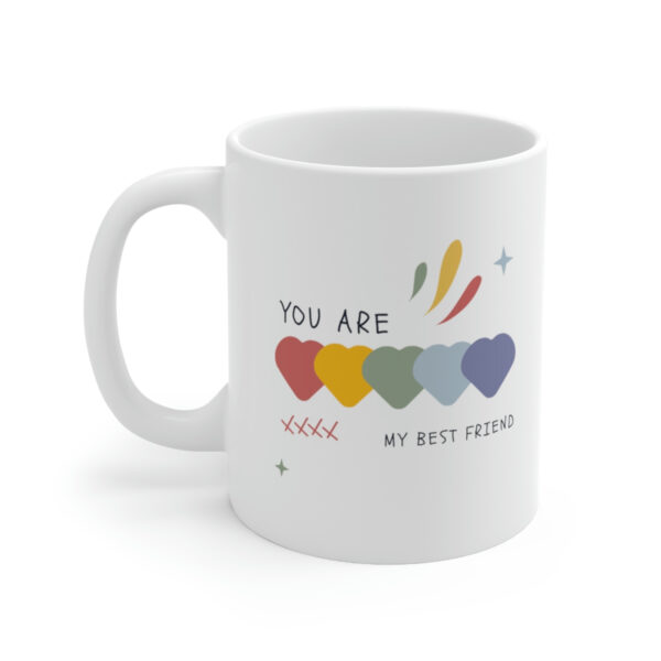 Best Friend – White Ceramic Mug Cup 11 oz for Friend