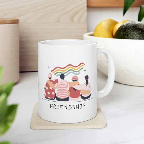 Best Friend – White Ceramic Mug Cup 11 oz for Friend