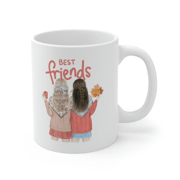 Best Friend – White Ceramic Mug Cup 11 oz for Friend