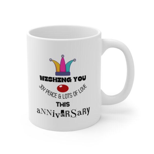 Anniversary wishes – White Ceramic Mug Cup 11 oz Gift for Annivarsary