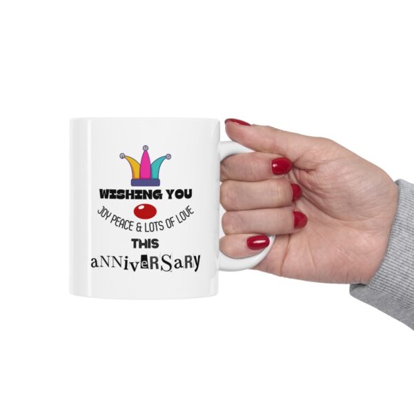 Anniversary wishes – White Ceramic Mug Cup 11 oz Gift for Annivarsary - Image 12