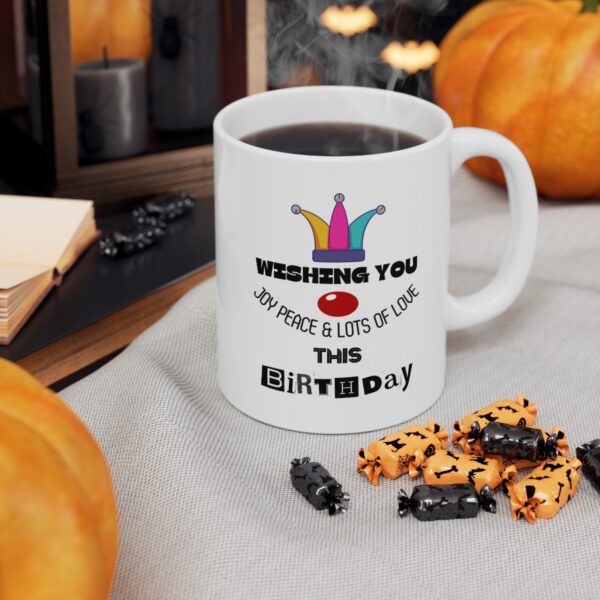 Birthday wishes – White Ceramic Mug Cup 11 oz Gift for Birthday - Image 6