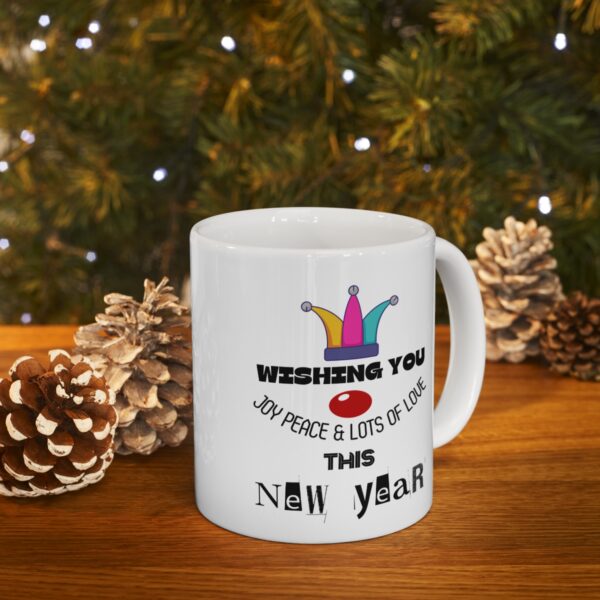 New Year wishes – White Ceramic Mug Cup 11 oz Gift for New Year - Image 9