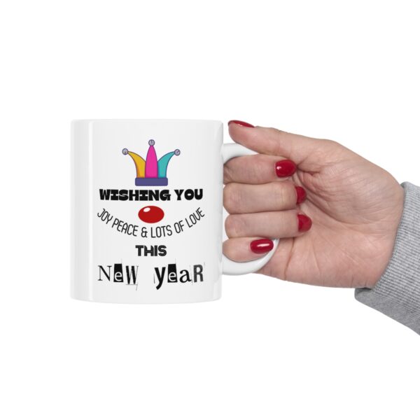 New Year wishes – White Ceramic Mug Cup 11 oz Gift for New Year - Image 12