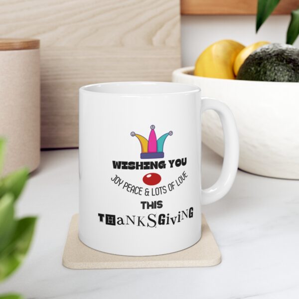 Thanksgiving wishes – White Ceramic Mug Cup 11 oz Gift for Thanksgiving - Image 7