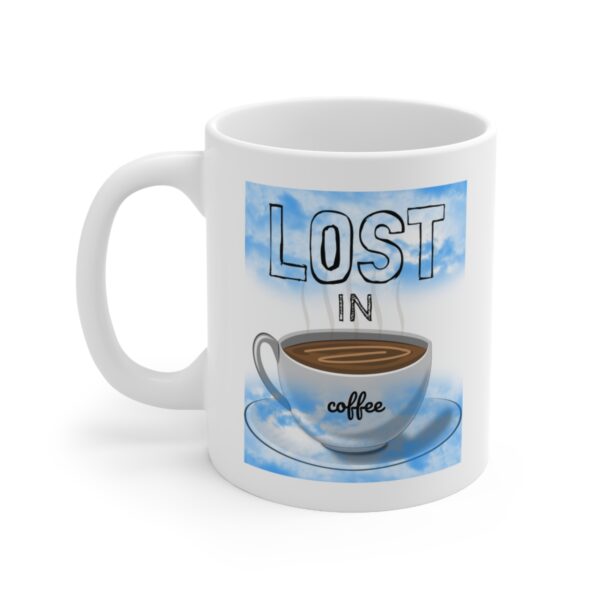 Lost in Coffee – White Ceramic Mug Cup 11 oz Gift for Lost Fans - Image 3