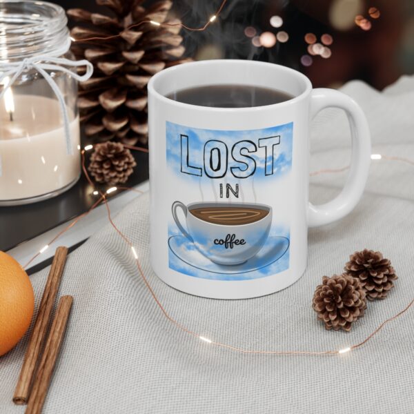 Lost in Coffee – White Ceramic Mug Cup 11 oz Gift for Lost Fans - Image 4