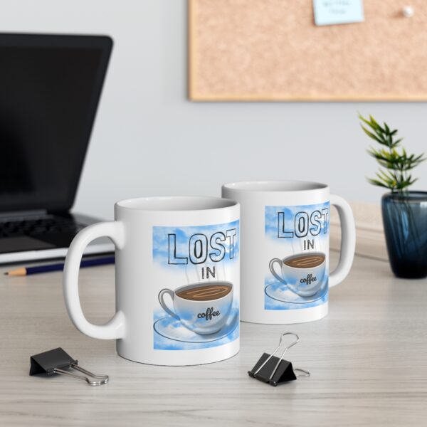 Lost in Coffee – White Ceramic Mug Cup 11 oz Gift for Lost Fans - Image 5