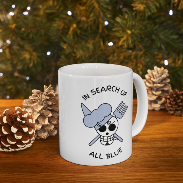 In Search of All Blue Cooks Paradise – White Ceramic Mug Cup 11 oz Gift for One Piece Pirate Sanji Fans - Image 9