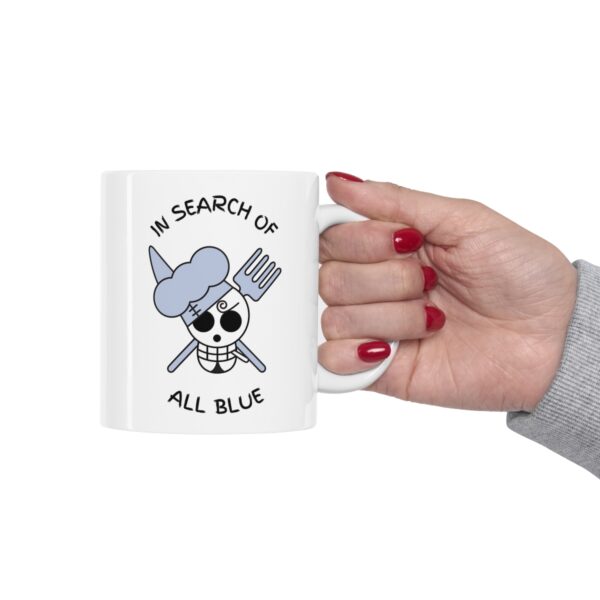 In Search of All Blue Cooks Paradise – White Ceramic Mug Cup 11 oz Gift for One Piece Pirate Sanji Fans - Image 12