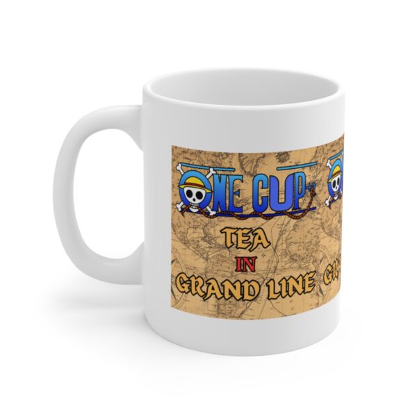 One Cup Tea in Grandline – White Ceramic Mug Cup 11 oz Gift for One Piece Pirate Fans - Image 3