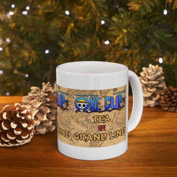 One Cup Tea in Grandline – White Ceramic Mug Cup 11 oz Gift for One Piece Pirate Fans - Image 9