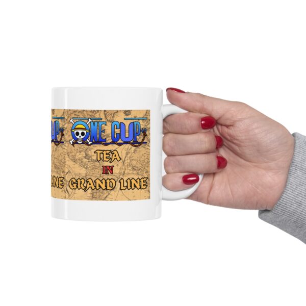 One Cup Tea in Grandline – White Ceramic Mug Cup 11 oz Gift for One Piece Pirate Fans - Image 12