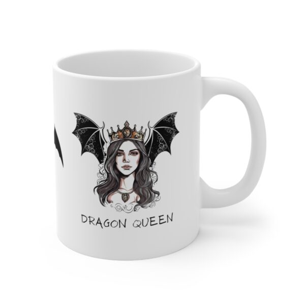 Dragon Queen Khaleesi - Game of Thrones – White Ceramic Mug Cup 11 oz Gift for GOT Fans