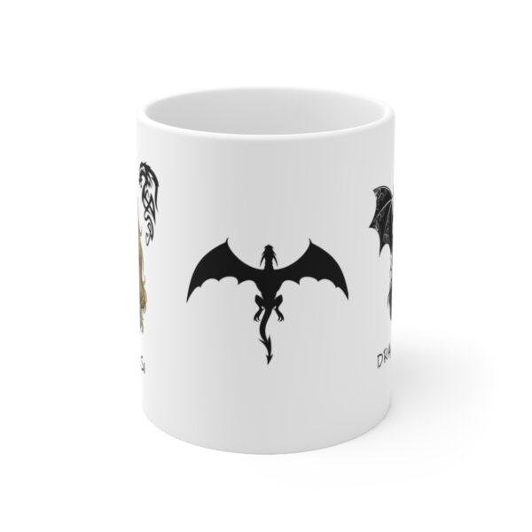 Dragon Queen Khaleesi - Game of Thrones – White Ceramic Mug Cup 11 oz Gift for GOT Fans - Image 2