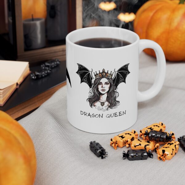 Dragon Queen Khaleesi - Game of Thrones – White Ceramic Mug Cup 11 oz Gift for GOT Fans - Image 6