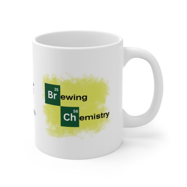 Brewing Chemistry Heisenburg Breaking Bad – White Ceramic Mug Cup 11 oz Gift for Chemist