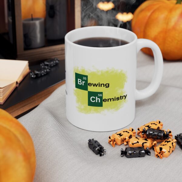 Brewing Chemistry Heisenburg Breaking Bad – White Ceramic Mug Cup 11 oz Gift for Chemist - Image 6