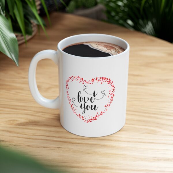 You Won My Heart - I love You – White Ceramic Mug Cup 11 oz for Couples – Valentine Gift - Image 8