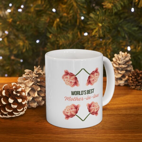 Worlds Best Mother In Law – White Ceramic Mug Cup 11 oz for Mother In Law - Image 9