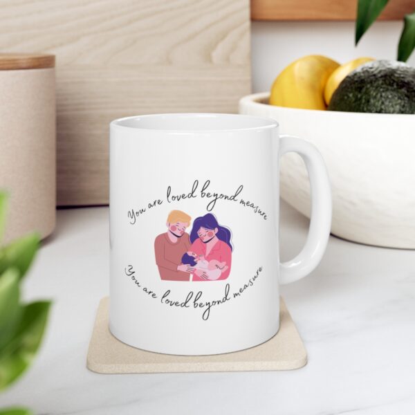 Life Got Sweeter - Loved Beyond Measure – White Ceramic Mug Cup 11 oz Gift for New Parents - Image 7