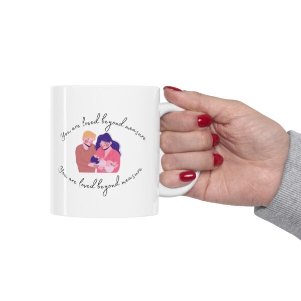 Life Got Sweeter - Loved Beyond Measure – White Ceramic Mug Cup 11 oz Gift for New Parents - Image 12