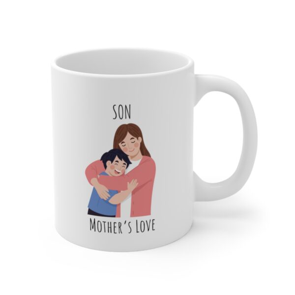 Son Mothers Love - Fathers Pride – White Ceramic Mug Cup 11 oz Gift for Son