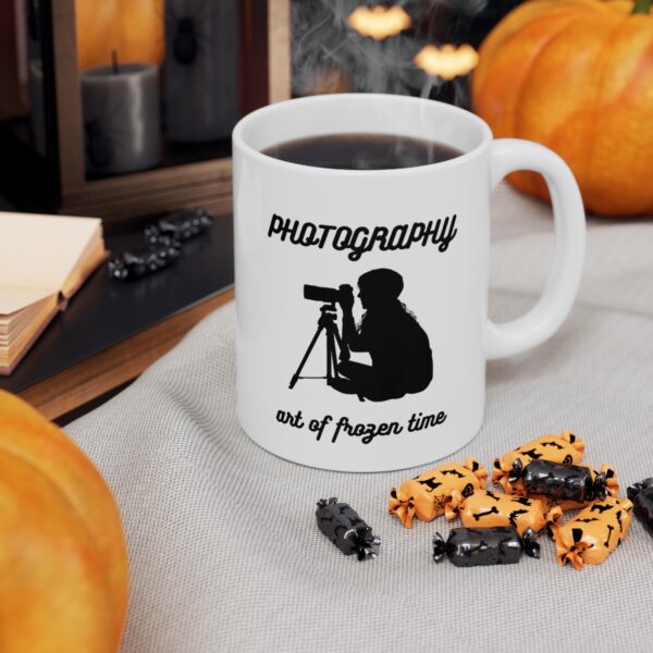 Photography - art of frozen time - shooting dreams - freezing emotions – White Ceramic Mug Cup 11 oz Gift for Photographers - Image 6