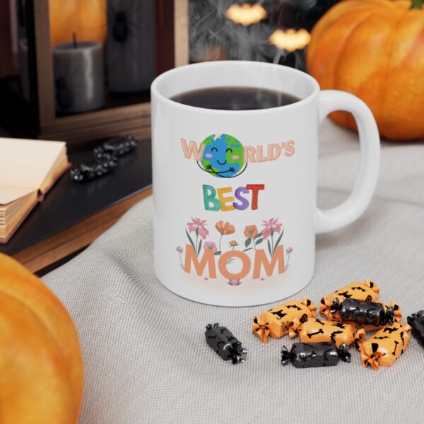 Worlds Best Mom – White Ceramic Mug Cup 11 oz for Mother – Mothers day gift - Image 6