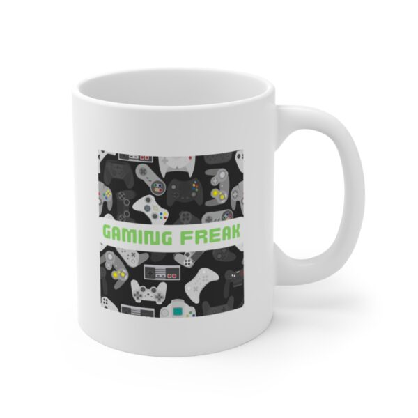 Game Addict - Gaming Freak – White Ceramic Mug Cup 11 oz Gift for Video Game Lovers