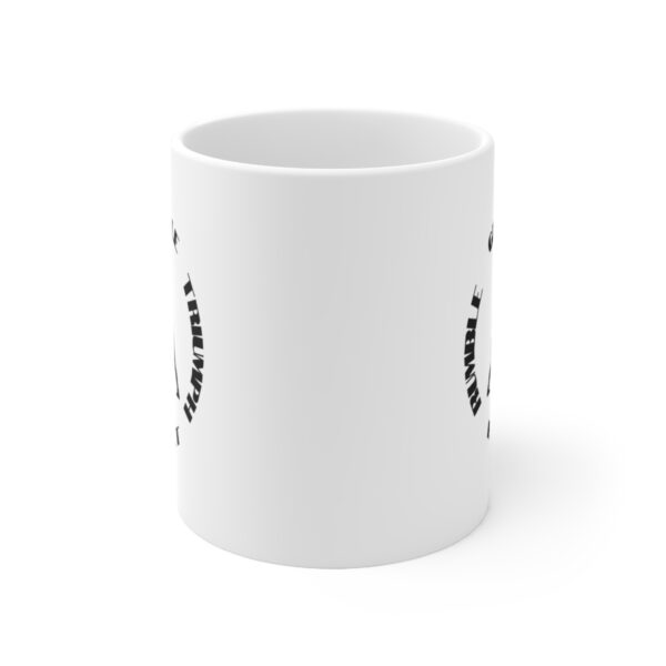 Rumble Grapple Triumph Repeat – White Ceramic Mug Cup 11 oz Gift for Wrestlers Fighters - Image 2