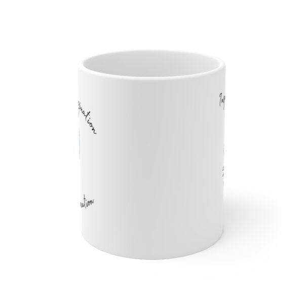 Inspiration Strikes I Write - Ink and Imagination - My tools of Creation – White Ceramic Mug Cup 11 oz Gift for Writers - Image 2