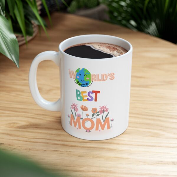 Worlds Best Mom – White Ceramic Mug Cup 11 oz for Mother – Mothers day gift - Image 8