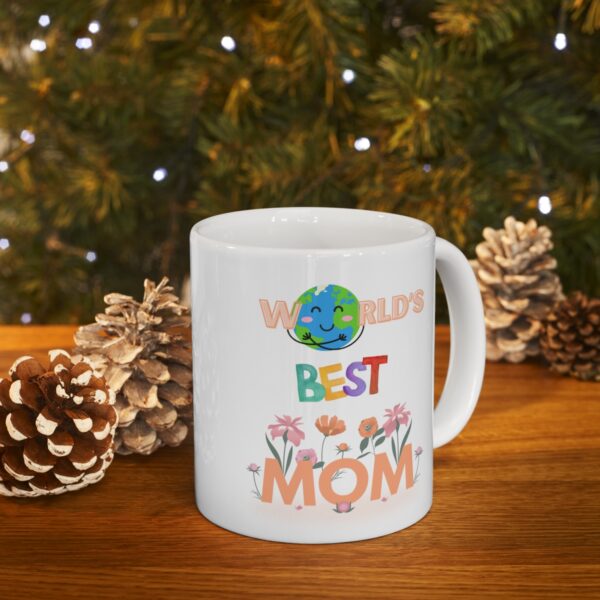 Worlds Best Mom – White Ceramic Mug Cup 11 oz for Mother – Mothers day gift - Image 9