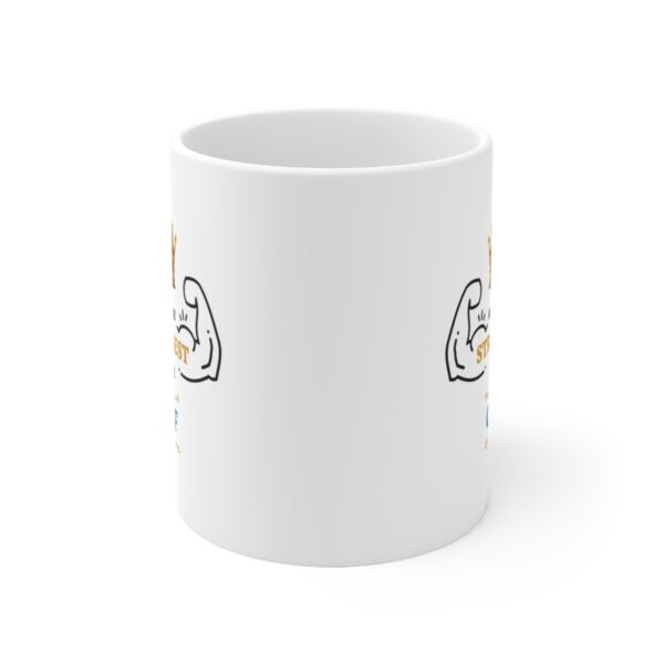 Only the Strongest become The Chef – White Ceramic Mug Cup 11 oz Gift for Chef - Image 2