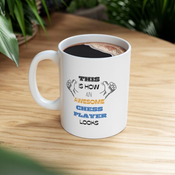 Awesome Chess Player – White Ceramic Mug Cup 11 oz Gift for Grandmaster - Image 8