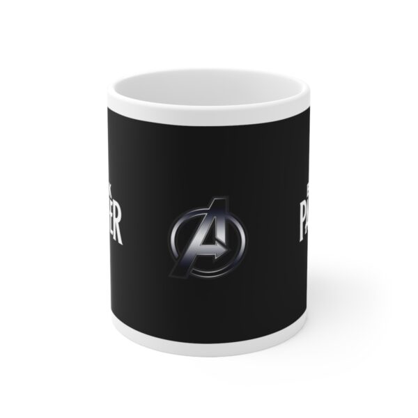 Black Panther Marvel Avengers Super Hero – White Ceramic Mug Cup 11 oz Gift - Image 2