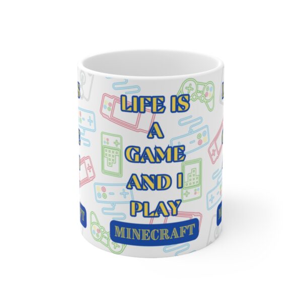 Minecraft Video Game Mug – White Ceramic Mug Cup 11 oz Gift - Image 2