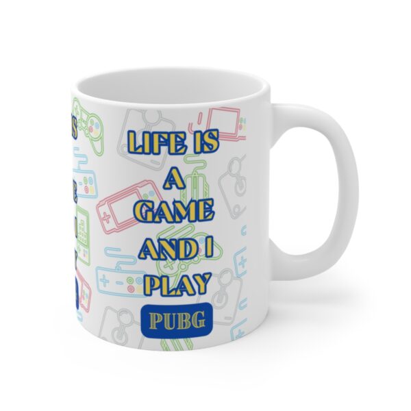 PUBG Mobile Game Mug – White Ceramic Mug Cup 11 oz Gift