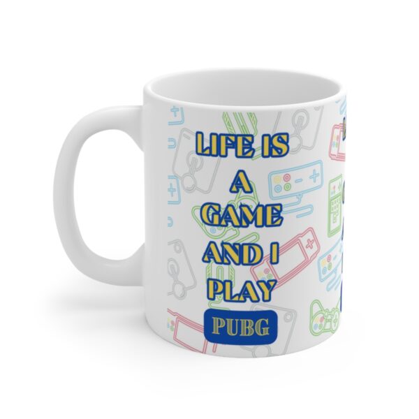 PUBG Mobile Game Mug – White Ceramic Mug Cup 11 oz Gift - Image 3