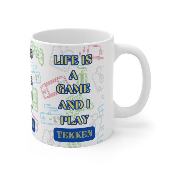 Tekken Video Mobile Game Mug – White Ceramic Mug Cup 11 oz Gift