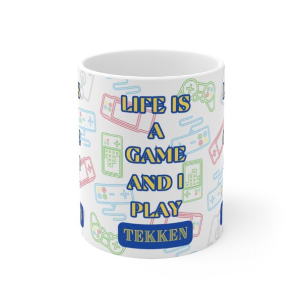 Tekken Video Mobile Game Mug – White Ceramic Mug Cup 11 oz Gift - Image 2