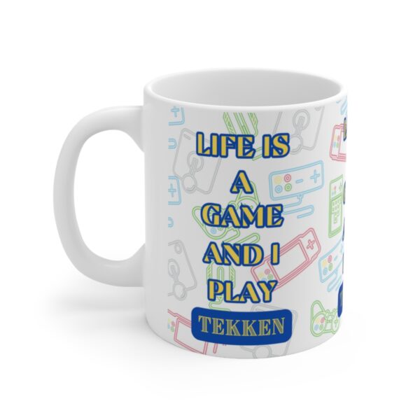 Tekken Video Mobile Game Mug – White Ceramic Mug Cup 11 oz Gift - Image 3