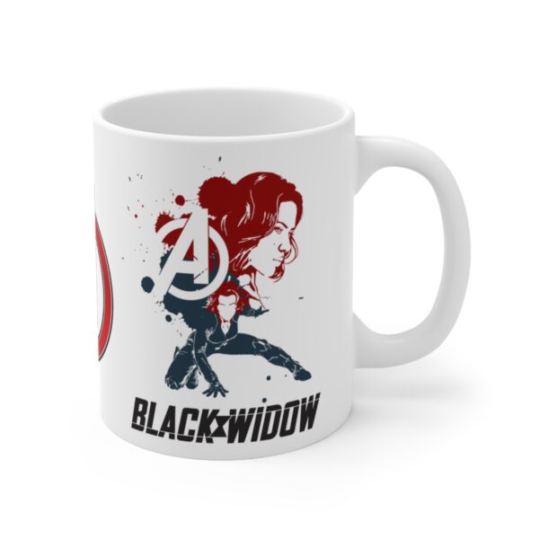 Black Widow Marvel Avengers Super Hero – White Ceramic Mug Cup 11 oz Gift