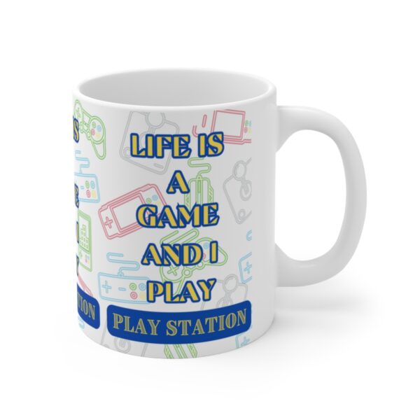 Play Station Video Game Mug – White Ceramic Mug Cup 11 oz Gift