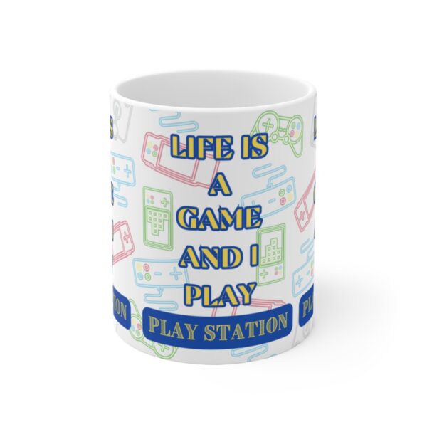 Play Station Video Game Mug – White Ceramic Mug Cup 11 oz Gift - Image 2