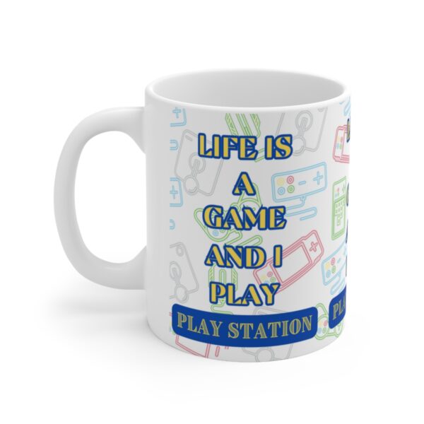 Play Station Video Game Mug – White Ceramic Mug Cup 11 oz Gift - Image 3